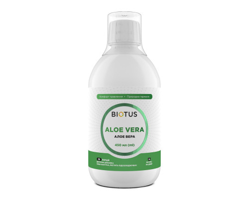 Алоэ Вера, Aloe Vera, Biotus, 450 миллиграмм