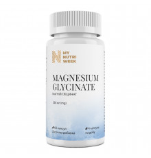 Магний глицинат, Magnesium Glycinate, My Nutri Week, 60 капсул