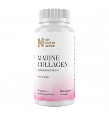 Морской коллаген, Marine Collagen, My Nutri Week, 2000 мг, 120 капсул