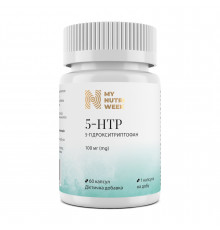 5-HTP (5-гидрокситриптофан), 5-HTP, My Nutri Week, 100 мг, 60 капсул