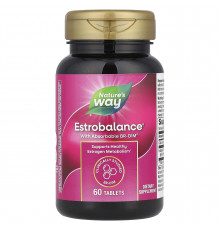 Поддержка гормонального баланса с абсорбируемым BR-DIM, Estrobalance® with Absorbable BR-DIM®, Nature's Way, для женщин, 60 таблеток