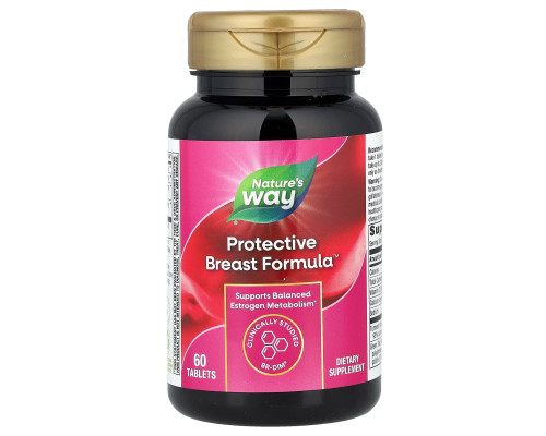 Здоровье груди, Protective Breast Formula, Nature's Way, 60 таблеток