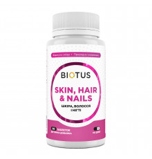 Кожа, волосы и ногти, Skin, Hair & Nails, Biotus, 60 таблеток