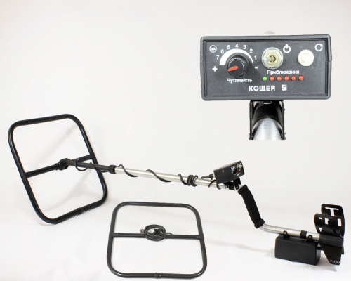 Металлоискатель Кощей 5И + рамка 40х40