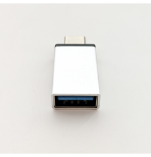 Адаптер OTG Type-C to USB-A silver OEM