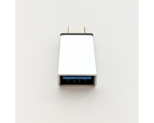Адаптер OTG Type-C to USB-A silver OEM