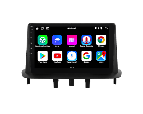 Штатная магнитола Lesko для Renault Fluence I 2009-2013 экран 9" 1/16Gb Wi-Fi GPS Base