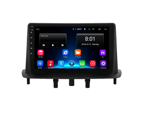 Штатная магнитола Lesko для Renault Fluence I 2009-2013 экран 9" 4/64Gb 4G Wi-Fi GPS Top