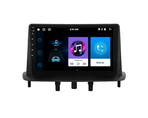 Штатная магнитола Lesko для Renault Megane III 2008-2014 экран 9" 2/32Gb 4G Wi-Fi GPS Top