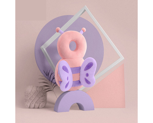 Детская защитная подушка - рюкзак Tochang для защиты головы при падении подголовник Бабочка