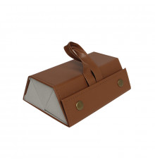 Футляр для хранения очков cкладной органайзер-чехол подвесной Коричневый 3 отделения