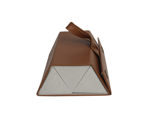 Футляр для хранения очков cкладной органайзер-чехол подвесной Коричневый 3 отделения