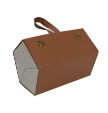 Футляр для хранения очков cкладной органайзер-чехол подвесной Коричневый 5 отделений