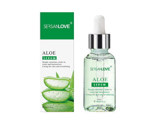Сыворотка для лица SERSANLOVE Aloe Essence 30 мл с экстрактом алоэ
