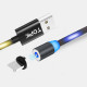 Магнитный кабель для зарядки светящийся Topk USB 1m Z-line LED Llightning Black