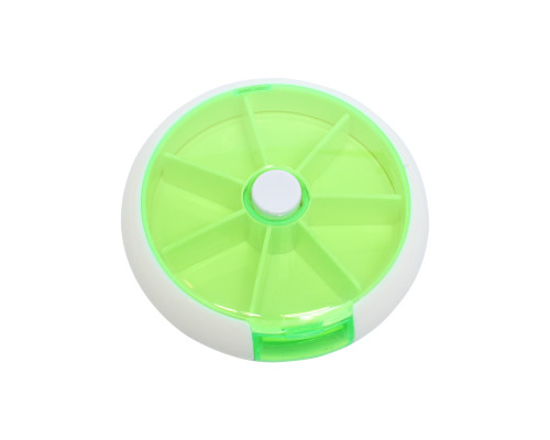 Таблетница органайзер для таблеток FY-8817 Fruits  на 7 отделений Green