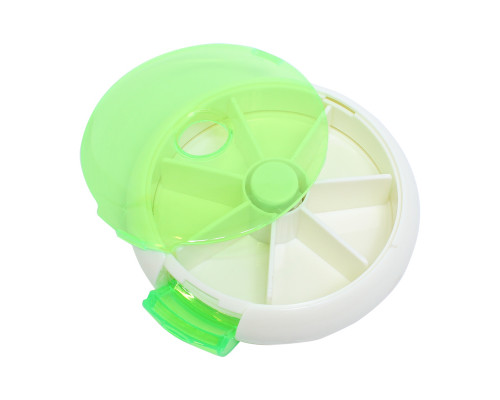 Таблетница органайзер для таблеток FY-8817 Fruits  на 7 отделений Green