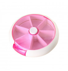 Таблетница органайзер для таблеток FY-8817 Fruits  на 7 отделений Pink