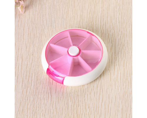 Таблетница органайзер для таблеток FY-8817 Fruits  на 7 отделений Pink