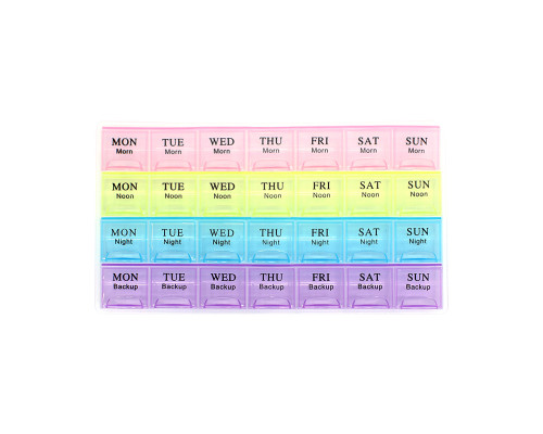 Таблетница органайзер для таблеток FY-8827 на 28 отделений