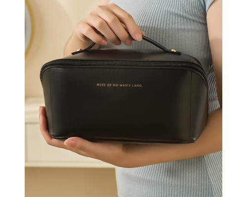 Женская косметичка BK-HZB-02 несесер органайзер дорожная бьюти кейс Black
