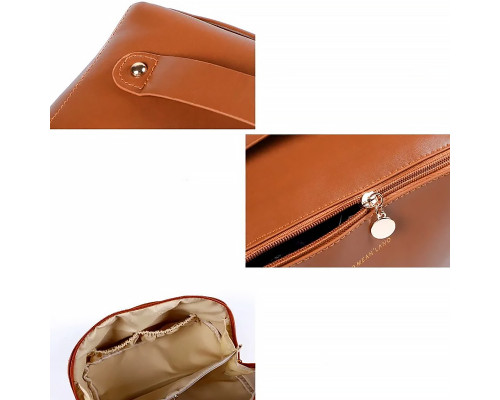 Женская косметичка BK-HZB-02 несесер органайзер дорожная бьюти кейс Brown