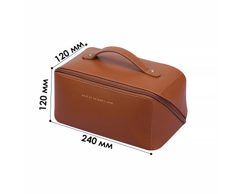 Женская косметичка BK-HZB-02 несесер органайзер дорожная бьюти кейс Brown