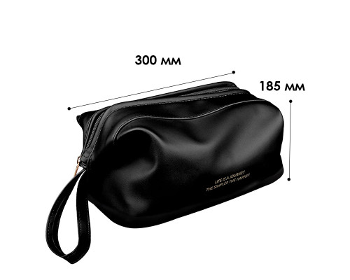Женская косметичка BK-HZB-03 несесер органайзер дорожная бьюти кейс Black