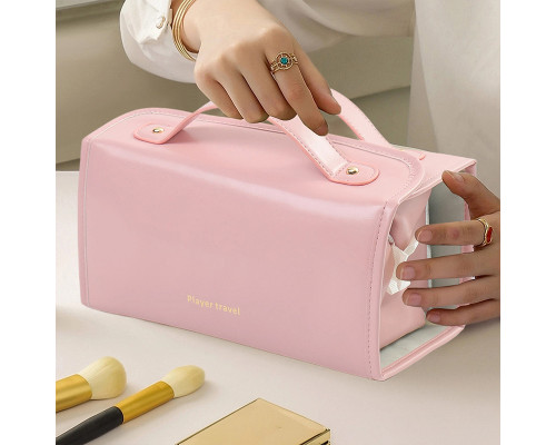 Женская косметичка SHY-02 несесер органайзер дорожная бьюти кейс Pink