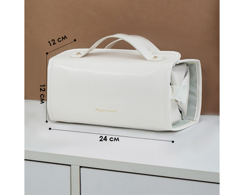 Женская косметичка SHY-02 несесер органайзер дорожная бьюти кейс White