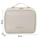 Органайзер косметичка BK-HZB-12 для хранения косметики компактный бьюти бокс переносной на молнии и с ручкой White