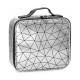 Органайзер косметичка MIRRAND ZY-0122 для хранения косметики компактный бьюти бокс переносной на молнии и с ручкой 26*24*10 см Silver