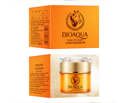 Крем увлажняющий Bioaqua Horse Oil Cream с конским жиром 50 мл