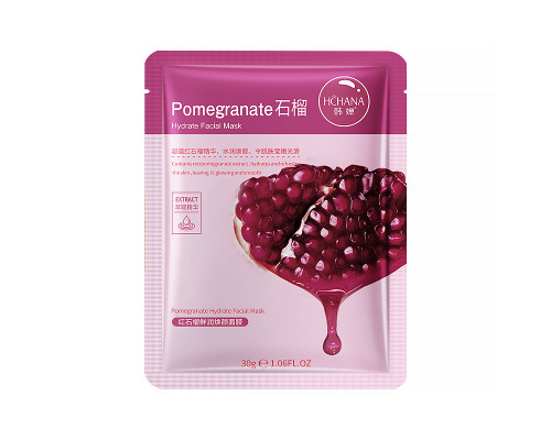 Маска для лица тканевая Hchana Redstone Grenade Moisturizing Mask Pomegranate