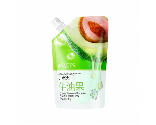 Маска для лица IMAGES Avocado Cleansing Mud Mask 200 г грязевая очищающая с маслом авокадо