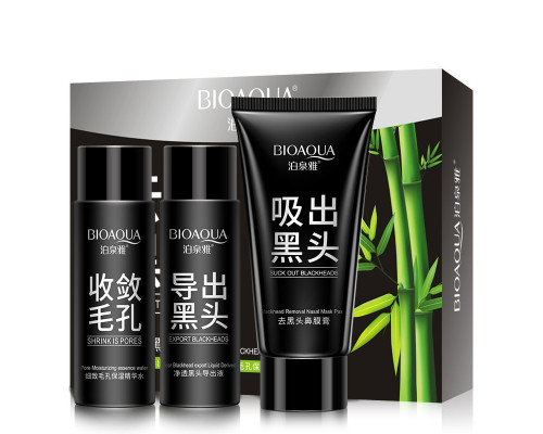 Набор от черных точек BIOAQUA Suck Out Blackheads 3-х этапный от черных точек и прыщей