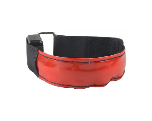 Светодиодный LED браслет на руку для бега спорта Red