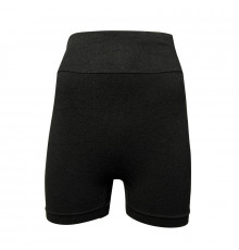 Шорты женские 545# бесшовные для фитнеса пуш ап push up Черный S