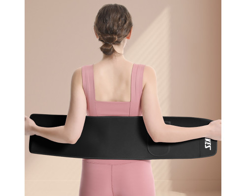 Спортивный пояс AOLIKES HY-7971 корсет с карманом Black L