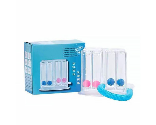 Дыхательный тренажер FOUR-BALL для дыхательных упражнений для реабилитации спирометр