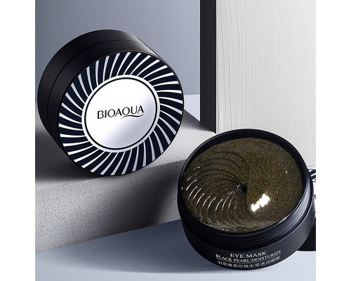 Гидрогелевые патчи BIOAQUA Eye Mask Black Pearl Moisturizing с черным жемчугом 80 г