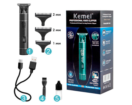 Машинка для стрижки волос Kemei KM-1943
