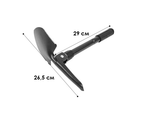 Лопата туристическая складная LS1001 с чехлом
