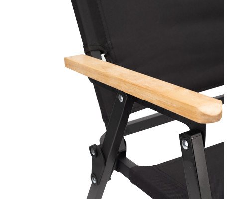 Кресло туристическое S3344 складное для сада туризма рыбалки Black