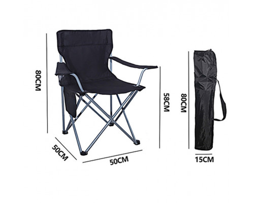 Раскладное кресло S5432 50*43*90 см Black