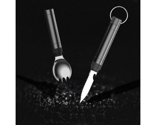 Туристический походный набор YUANTOOSE T05 нож, вилка, ложка