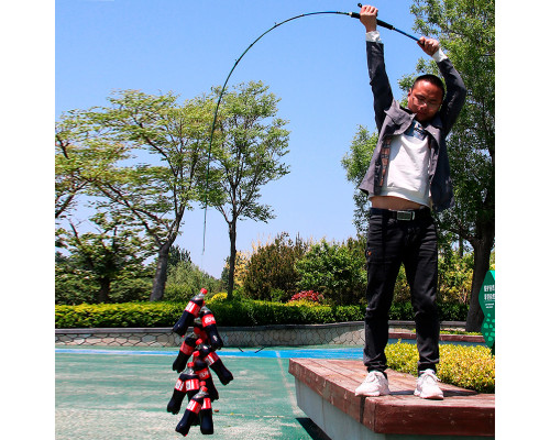 Спиннинговое удилище YUMINGBU KNIGHT Karbon IM7 2.4м 5-30г Section: M/ML Безынерционная