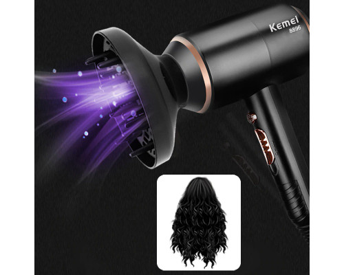 Фен для волос с диффузором Kemei KM-8896