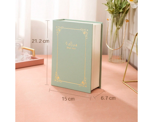 Шкатулка книга Casegrace SP-01115 органайзер для хранения ювелирных изделий Green