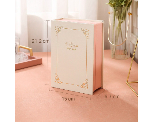 Шкатулка книга Casegrace SP-01115 органайзер для хранения ювелирных изделий White